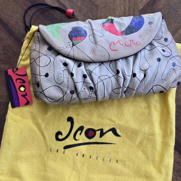 Joan Miro Icon Los Angeles Artistic Clutch - Picture 1 of 8